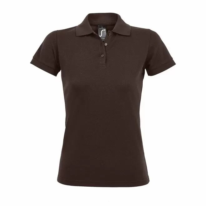 POLO PERSONNALISABLE FEMME 'PRIME' - chocolat