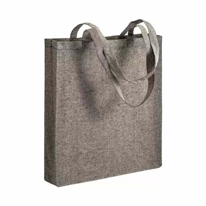 TOTE BAG PUBLICITAIRE À SOUFFLET EN COTON RECYCLÉ 150GR/M² 'BOQUITA' - gris
