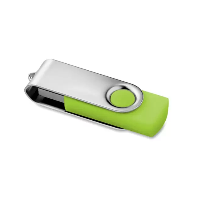RAPIDE 4 JOURS - CLÉ USB PERSONNALISÉE 'TWISTER' 4GO  - citron vert