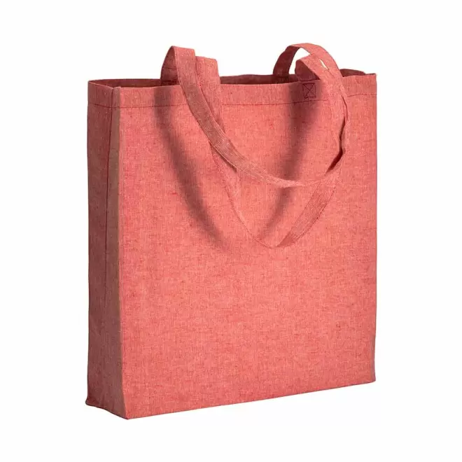 TOTE BAG PUBLICITAIRE À SOUFFLET EN COTON RECYCLÉ 150GR/M² 'BOQUITA' - rouge