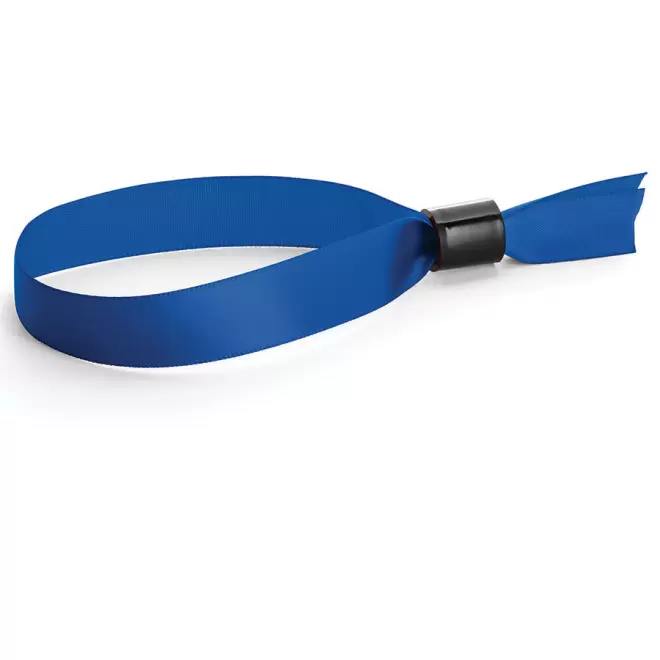 BRACELET EN SATIN PUBLICITAIRE 'ANIMÉ' - bleu