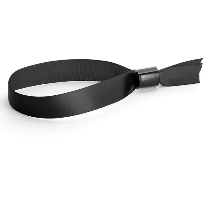 BRACELET EN SATIN PUBLICITAIRE 'ANIMÉ' - noir