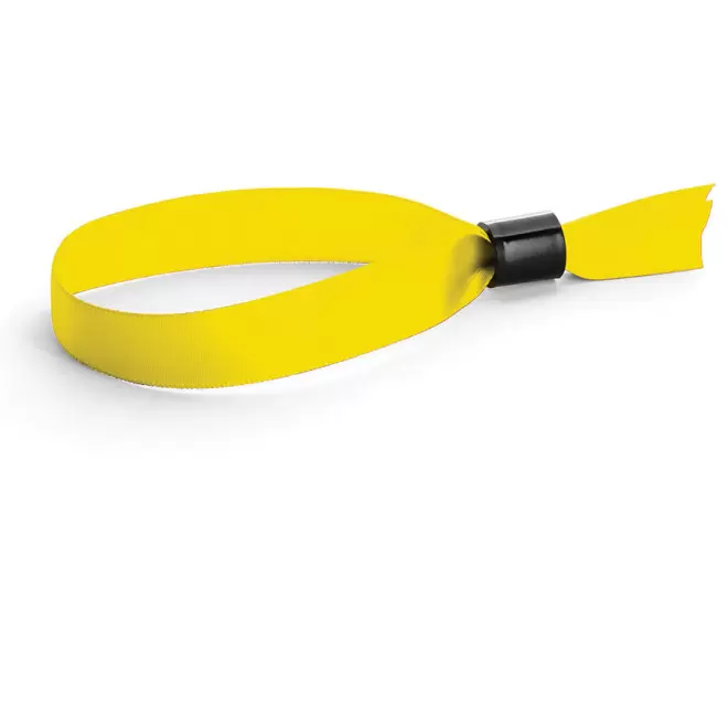 BRACELET EN SATIN PUBLICITAIRE 'ANIMÉ' - jaune