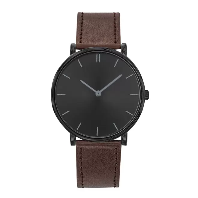 MONTRE MIXTE PERSONNALISABLE 'SOFYA' - marron/noir