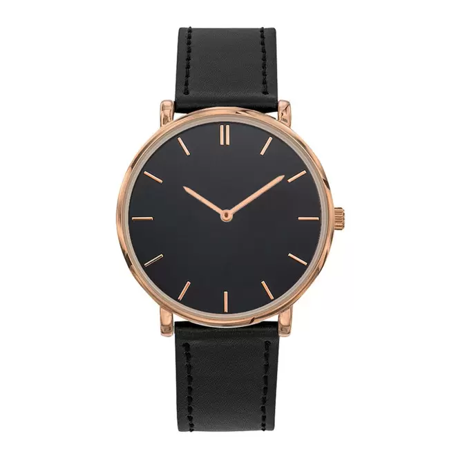 MONTRE MIXTE PERSONNALISABLE 'SOFYA' - noir/doré