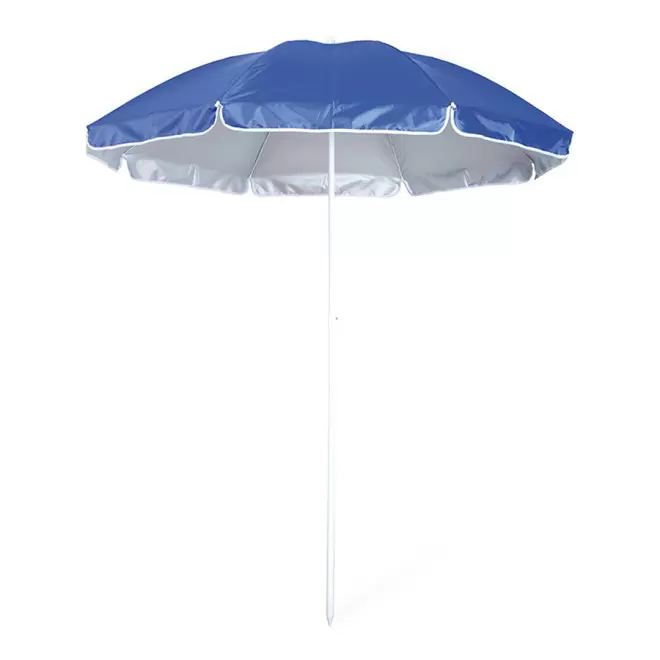 PARASOL PLAGE PERSONNALISABLE PROTECTION UV 'SHINNY' - bleu