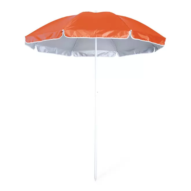 PARASOL PLAGE PERSONNALISABLE PROTECTION UV 'SHINNY' - orange