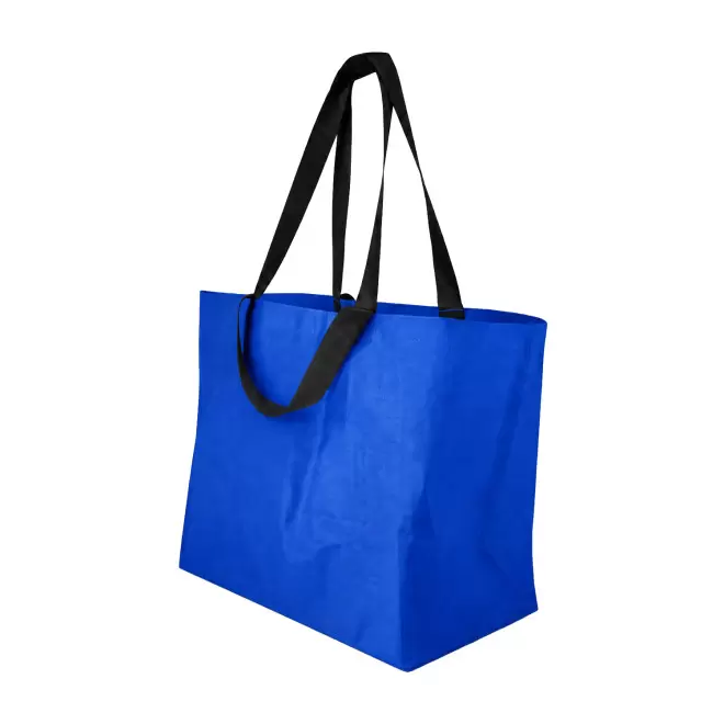 SAC SHOPPING DOUBLE ANSE LAMINE PERSONNALISABLE 'PESCARO' - bleu