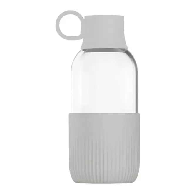 GOURDE TRANSPARENTE 500 ML PUBLICITAIRE EN VERRE 'GOBI INDOOR' - beige