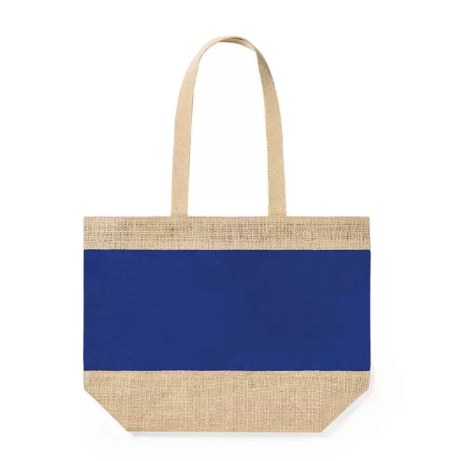 SAC EN JUTE PERSONNALISABLE 'CALATEO' - bleu marine