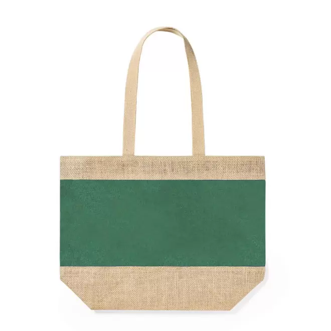 SAC EN JUTE PERSONNALISABLE 'CALATEO' - vert