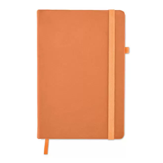 CARNET PUBLICITAIRE A5 EN PLASTIQUE RECYCLÉ 'LUGGATE PLUS' - orange