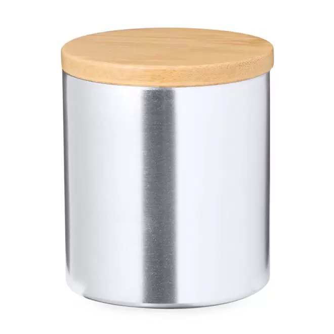 BOUGIE PARFUMEE PERSONNALISABLE METAL 'VELA' - argenté