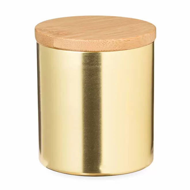 BOUGIE PARFUMEE PERSONNALISABLE METAL 'VELA' - doré