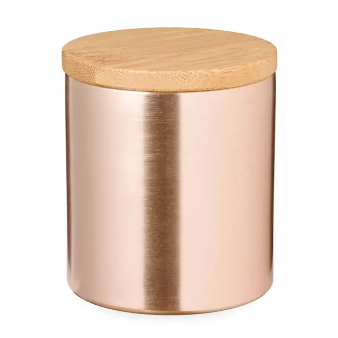 BOUGIE PARFUMEE PERSONNALISABLE METAL 'VELA' - rose