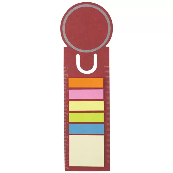 MARQUE-PAGES PUBLICITAIRE ROND 'IDEA' - rouge