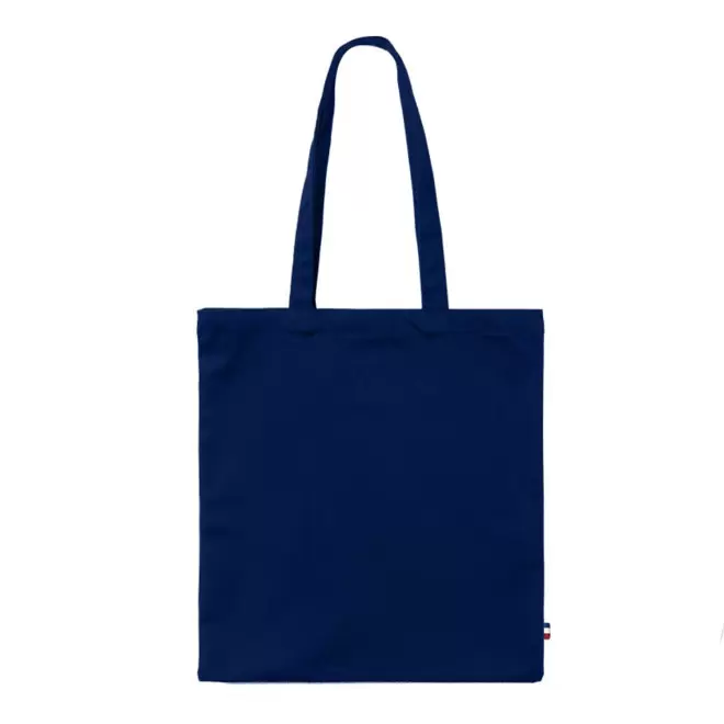 SAC SHOPPING PERSONNALISABLE MIF RECYCLE 'MAXENCE COULEUR' - bleu marine