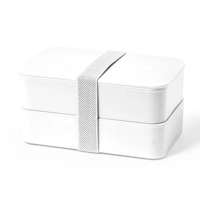 LUNCH BOX PERSONNALISABLE 'DOPPITA DOUBLE COLOR' - blanc