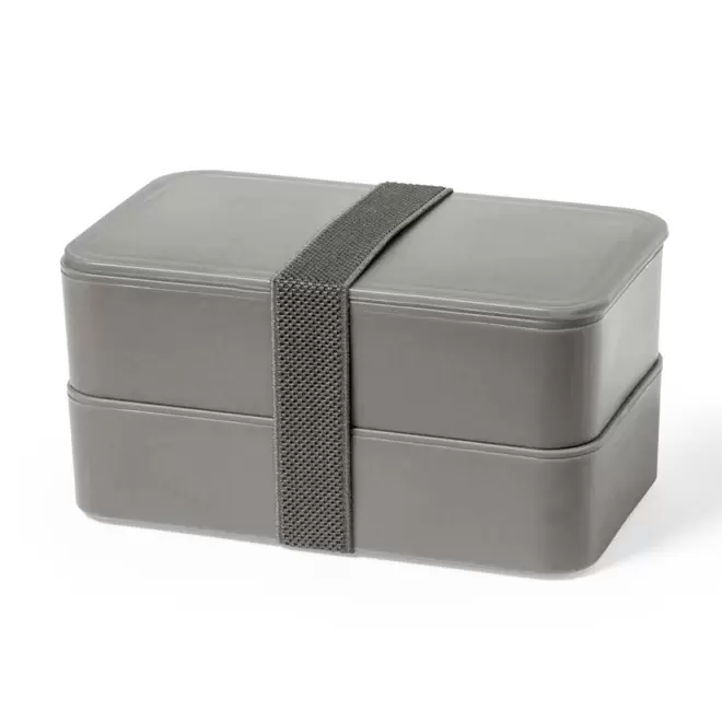 LUNCH BOX PERSONNALISABLE 'DOPPITA DOUBLE COLOR' - gris