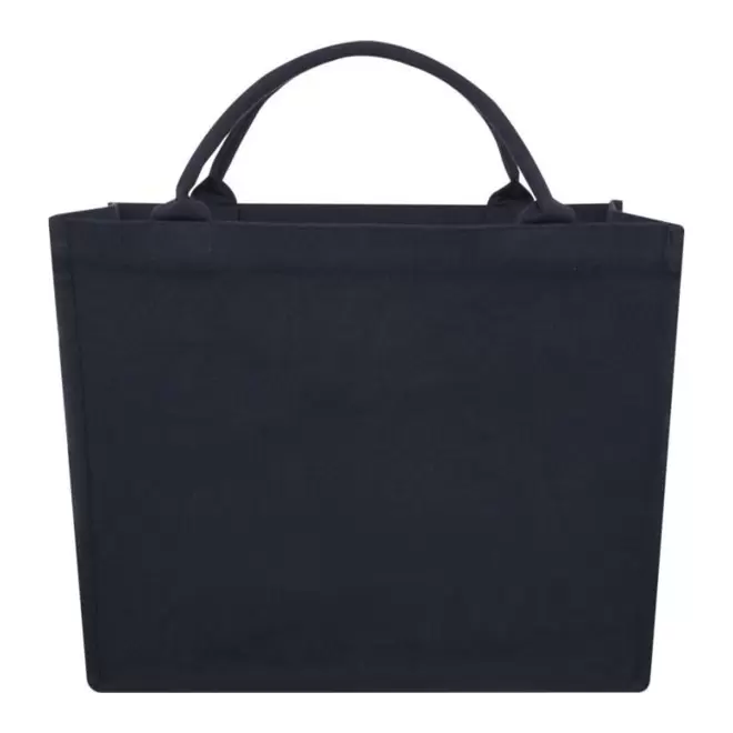 SAC SHOPPING PERSONNALISABLE RECYCLE 500G/M² 'AVOLA' - bleu marine