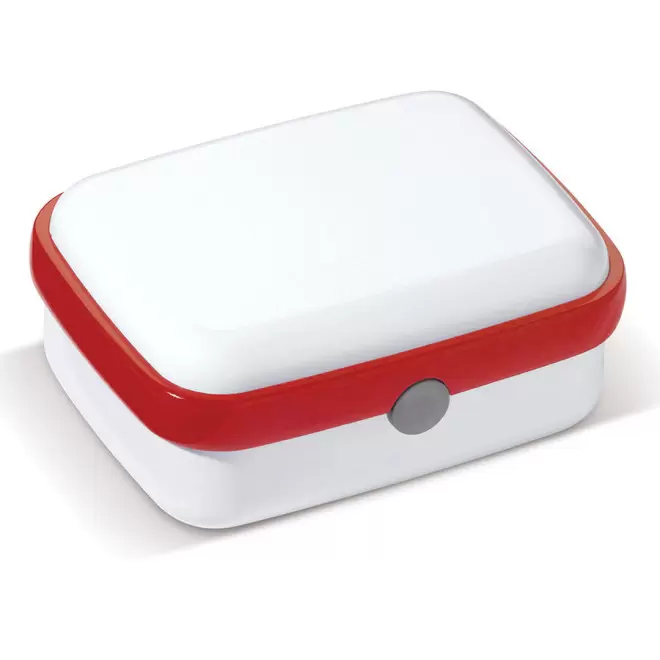 LUNCH BOX PERSONNALISÉE 'GOUTIS' - blanc/rouge