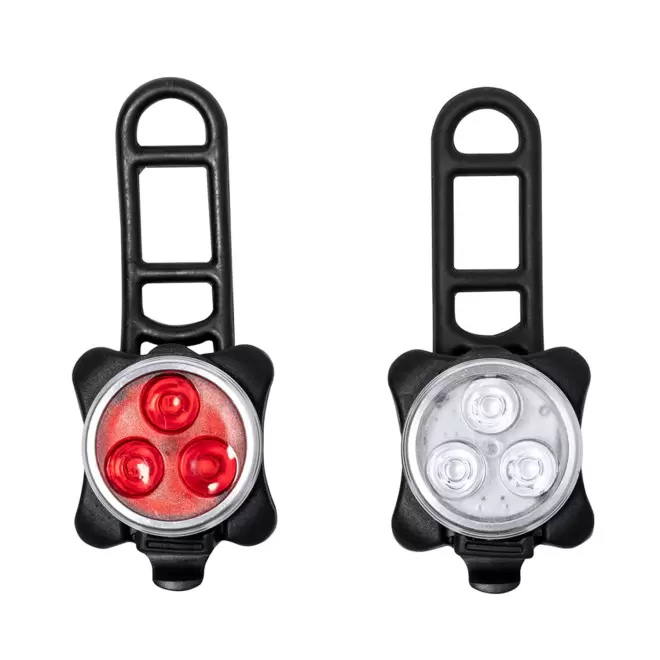 SET LUMIERES PERSONNALISABLE VELO 'REMKA' - noir