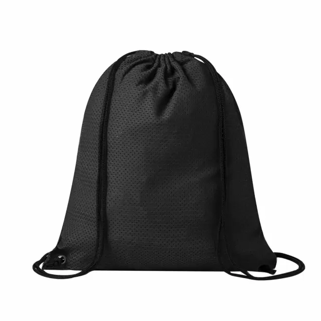SAC A DOS PERSONNALISABLE CORDELETTE POLYESTER 'ALIXOU' - noir