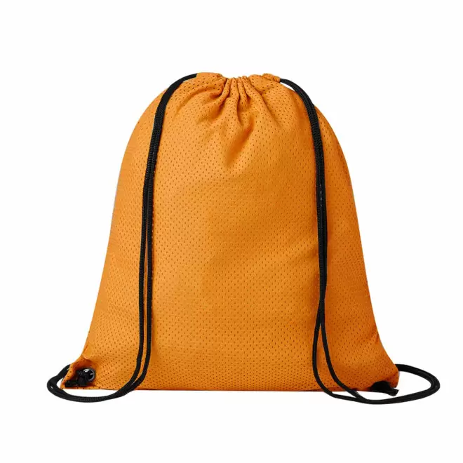 SAC A DOS PERSONNALISABLE CORDELETTE POLYESTER 'ALIXOU' - orange