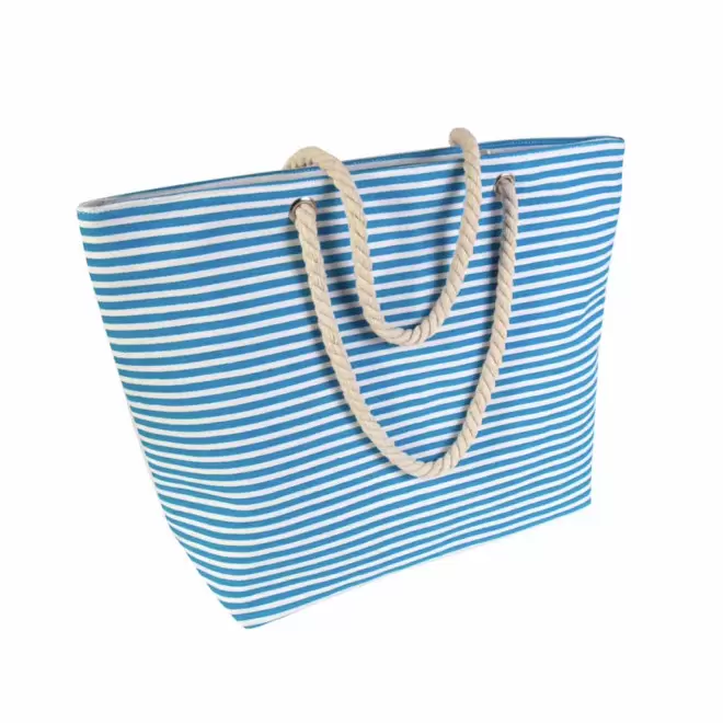 SAC DE PLAGE PERSONNALISABLE FERMETURE ZIPPEE 'GOYAVE' - bleu ciel