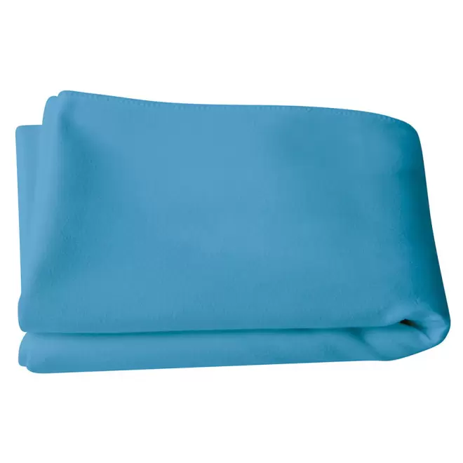 DRAP DE BAIN MICROFIBRE PERSONNALISABLE 100X150 CM 'POLLY' - bleu ciel