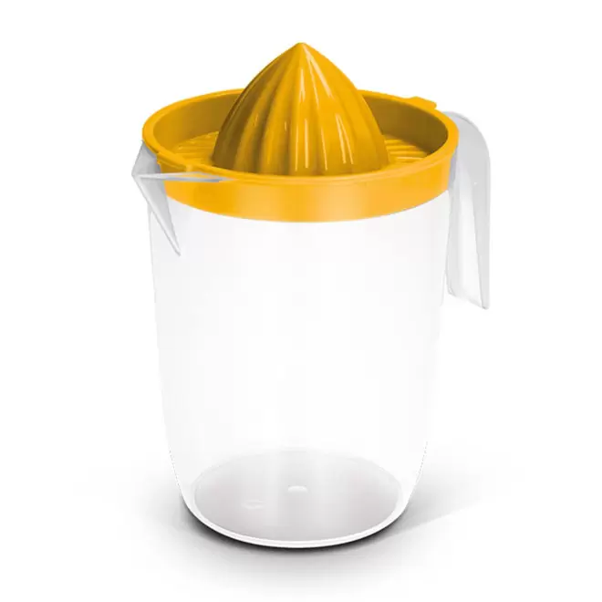 PICHET 1L PERSONNALISABLE AVEC PRESSE-AGRUMES 'AGRUMI' - jaune