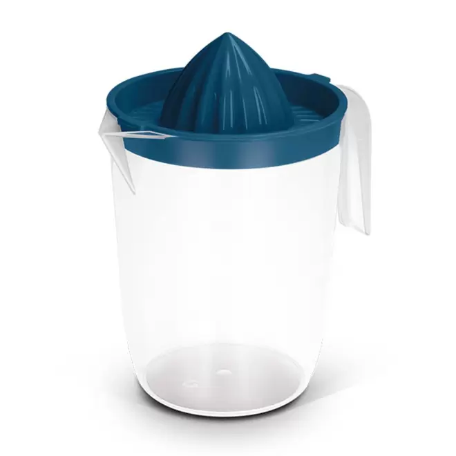PICHET 1L PERSONNALISABLE AVEC PRESSE-AGRUMES 'AGRUMI' - bleu