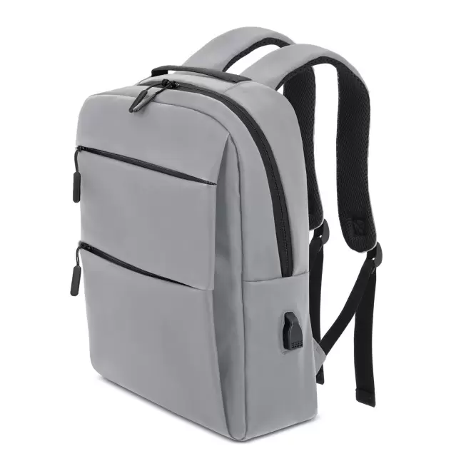 SAC A DOS CONNECTE PERSONNALISABLE 'OGLIO CONNECT PU' - gris