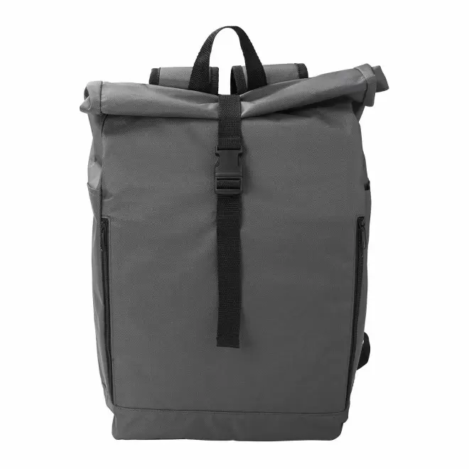 SAC A DOS PERSONNALISABLE ROLLTOP EN RPET 'MOLISTO' - gris