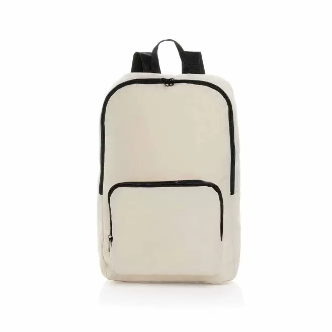 SAC A DOS PLIABLE PERSONNALISABLE EN RPET 'HARDINE BAG' - blanc casse