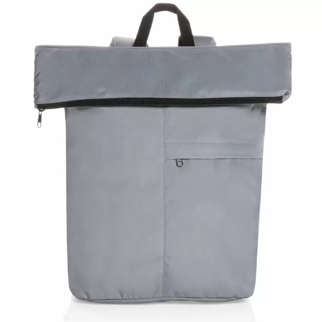 SAC A DOS PERSONNALISABLE PLIABLE EN RPET 'HARDINE BACK' - gris