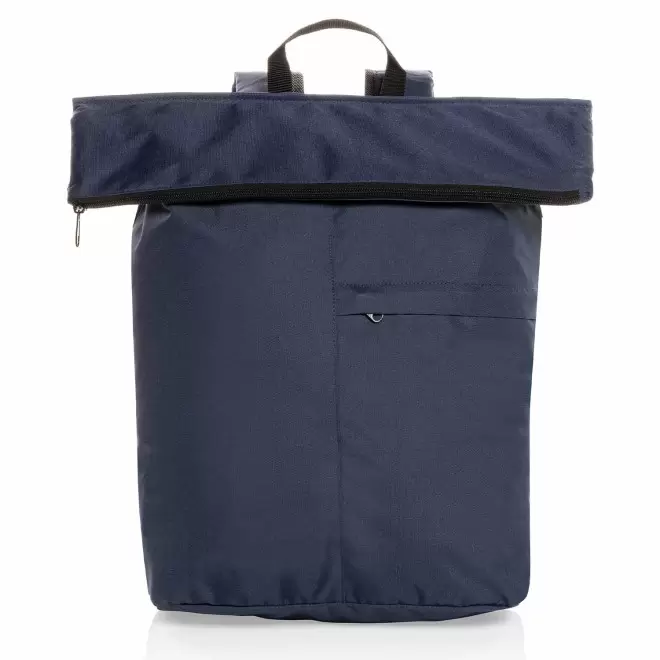 SAC A DOS PERSONNALISABLE PLIABLE EN RPET 'HARDINE BACK' - bleu marine