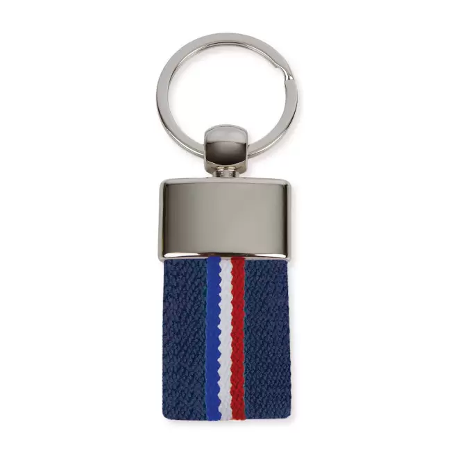 PORTE CLE PERSONNALISABLE FRANCE 'SUPPORTY' - bleu marine