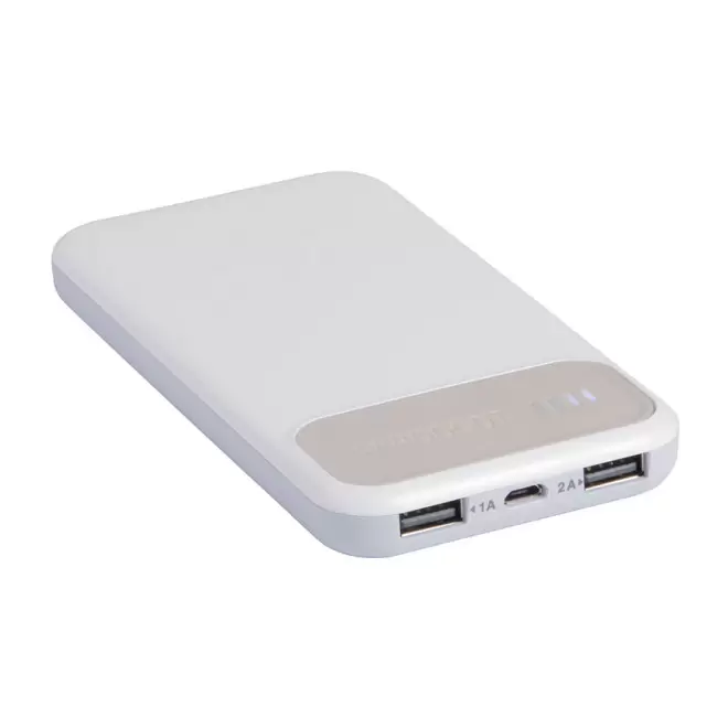 BATTERIE DE SECOURS 10 000 MAH PERSONNALISÉE 'MAX ENERGY' - gris