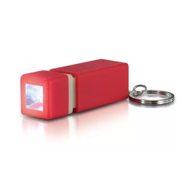 PORTE-CLÉS LAMPE PERSONNALISÉ 'POPKI' - rouge