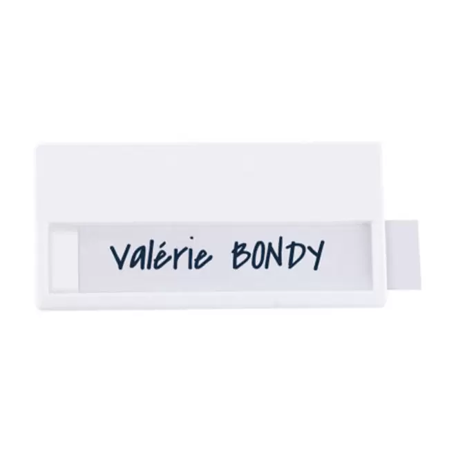 RAPIDE 4 JOURS - BADGE ETIQUETTE AIMANTE 'FLOKY'  - blanc