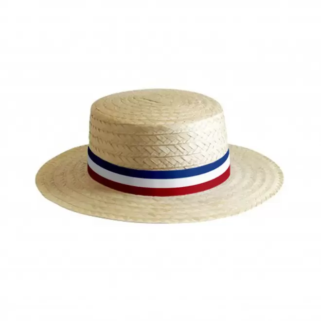 CHAPEAU CANOTIER PERSONNALISABLE 'CANOTA EU' - bleu/blanc/rouge