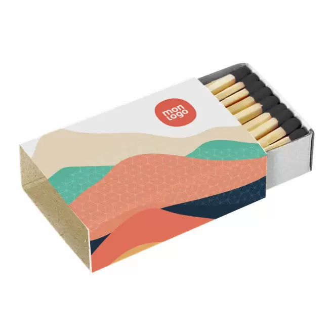 BOITE D ALLUMETTES PERSONNALISBALE 'ETNA 38' - tête noire