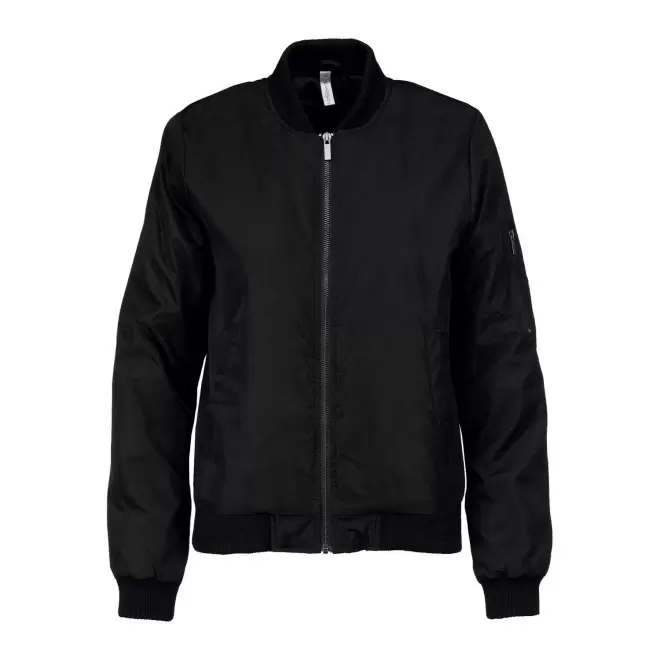 VESTE BOMBER FEMME PERSONNALISABLE 'JET STREAM' - noir