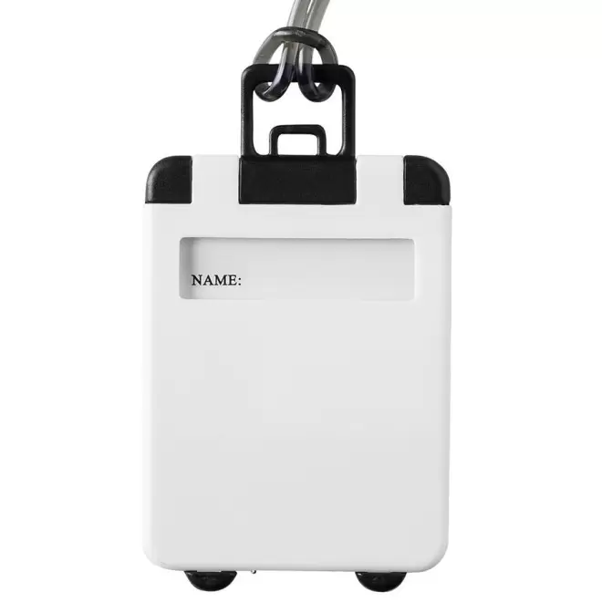 ÉTIQUETTE DE BAGAGE PERSONNALISÉE 'CORFOU' - blanc