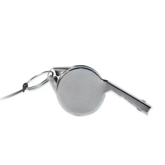 SIFFLET TOUR DE COU PERSONNALISABLE 'SIFFLE METAL' - argenté