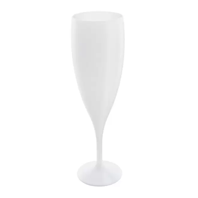 RAPIDE 4J - FLUTE À CHAMPAGNE RÉUTILISABLE PERSONNALISABLE 'CUP CHAMPAGNE 14 CL' FABRICATION FRANÇAISE - blanc opaque