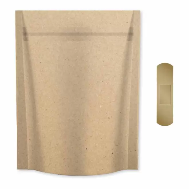 PANSEMENTS POCHETTE KRAFT PERSONNALISABLE 'PENSA 10' - bamboo