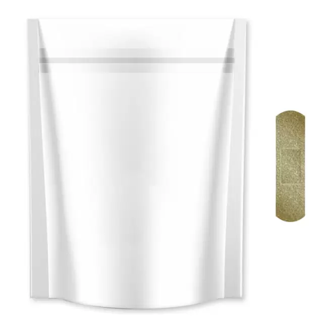 PANSEMENTS POCHETTE BLANC PERSONNALISABLE 'PENSA 10' - glitter