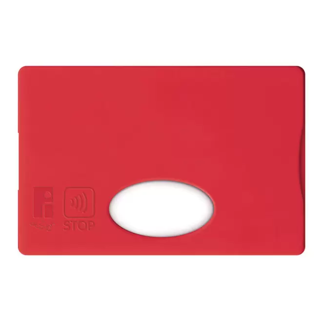 RAPIDE 4J - ETUI CARTE PERSONNALISABLE ANTI RFID 'LINZ'  - rouge